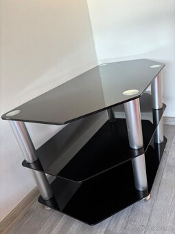 Skleněný televizní stolek - 4