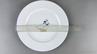 Talířová souprava pro 6 osob husy, modrá linka - 4