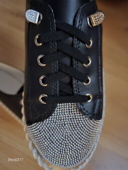 Černostříbrné botky vel. 38 - 4