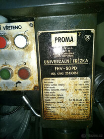 frezka univerzalni PROMA typ FHV - 50 PD - 4