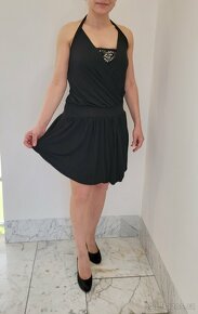 Luxusní černé italské šaty. Velikost S-M - 4
