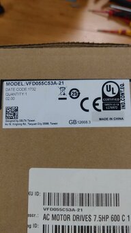 FREKVENČNÍ MĚNIČ DELTA ELECTRONICS C2000 5,5KW - 4