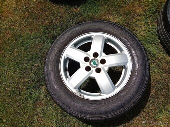Alu kola R15, 5x100, original Škoda - 4
