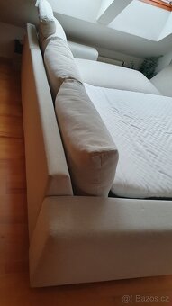 Rohová rozkládací pohovka VIMLE Gunnared béžová - 4