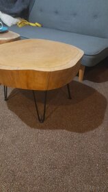 Konferenční stolek z dubového dřeva - 4