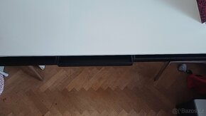 Moderní Bílý stůl s 3mi elegantními šuplíky - 4