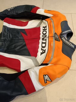 Honda Repsol-Pánská kožená moto kombinéza, originál Honda - 4