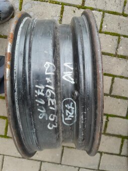 Prodám 16 " sadu plechové disky kola VW Škoda 5x112 ET 53 - 4