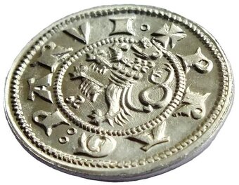 Václav II.,parvus=1/12 pražsk.groše,1300-1305, novoražba,Al - 4