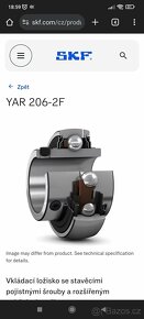 Ložisko kvalitní SKF yar 206 - 4