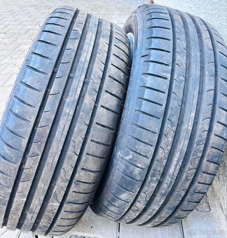 Prodám 4x originální alu od Audi + letní Dunlop pneumatiky - 4