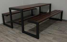 dřevěný zahradní nábytek, piknikový set Modern - 4