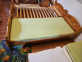 Postel borovice 90 x 200 cena za kus rám rošt matrace - 4