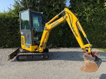 Pásový minibagr Komatsu PC 16R//VELMI PĚKNÝ STAV/2XLŽÍCE - 4