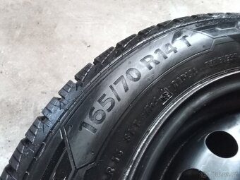 Sada originál plechových disků Škoda Citigo + zimní pneu - 4