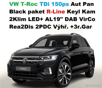 T-Roc TDi150ps Aut RLine Pan LED BlackP Nav DPH AL Keyl 9/25 - 4