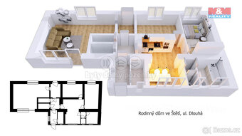 Prodej rodinného domu, 102 m², Štětí, ul. Dlouhá - 4