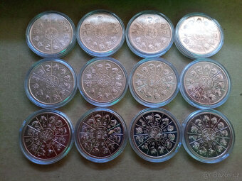 Lunární měděná série 12x 1oz Cu - 4