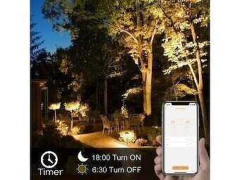 Halogen LED reflektor RGB Bluetooth IP66 30W barevný bílý - 4