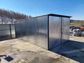 Plechová garáž 3x5 plech garáž na stavbu II třída. - 4