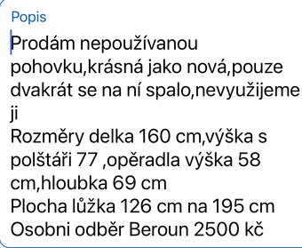 Šedá rozkládací pohovka - 4