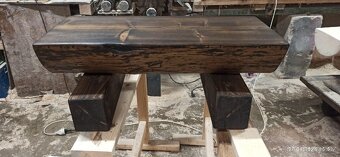 Masivní smrková lavice - 4