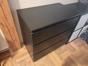 Černá komoda IKEA Malm - 4