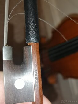 Staré dětské housle cca 51 cm + smyčec + furtál - čtěte - 4