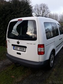 vw caddy life 2.0TDi 103kw r.v.2009 digi.klima,tažný,5 míst - 4