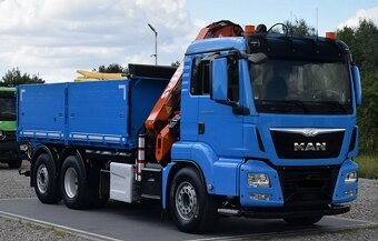 MAN TGS 26.440 6x2 - třístranný sklápěč s hydraulickou rukou - 4