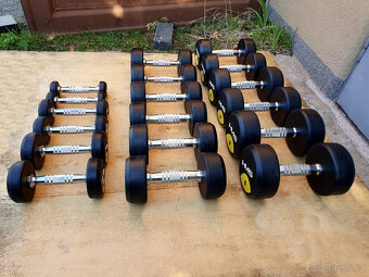 Jednoruční činky sada - 90kg PROFI - 4