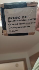 Kobercová lišta bílá - 4