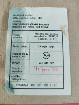 Stavebnice Merkur - 4