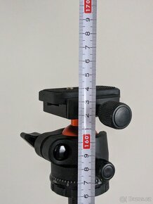 skladný hliníkový stativ + hlava (163 cm + 8 kg zatížení) - 4