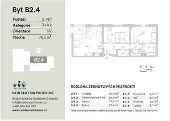 Prodej bytu 3+kk, Chlumec nad Cidlinou, Hradec Pardubice - 4