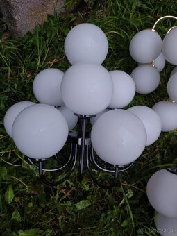 3 retro lustre 10 guľové sputniky - 4