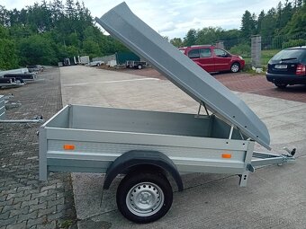 Přívěs, přívěsný vozík s alu bočnicemi a uzamykatelným víkem - 4