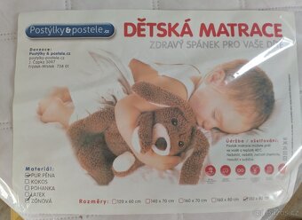 Nová dětská postel s matrací 180x80 cm + rošt - 4