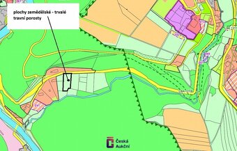 Prodej pozemky - trvalý travní porost, 2 409 m2 - Jesenný - 4