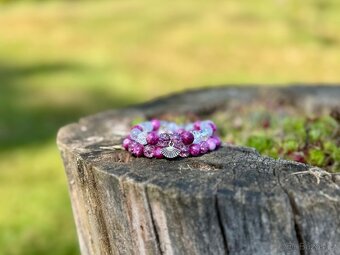 náramek - set z minerálních korálků - 4