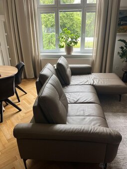 Luxusni kožená sedací souprava z pravé měkké kůže - 4