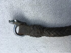 Držadlo - madlo, pletené kožené - 4