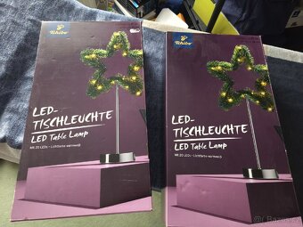 Adventní vánoční výzdoba hvezda s LED - 4