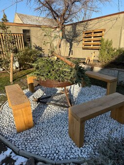 Zahradní lavice k ohništi - 4