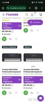 Prodám Yamaha sx 900 nebo výměnu za korg px4 - 4