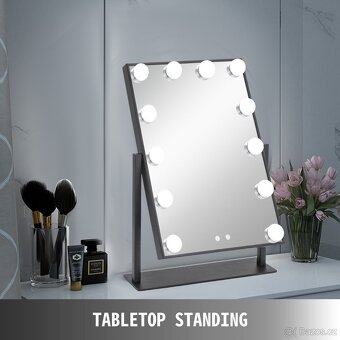 Nové stolní kosmetické zrcadlo s 12 LED - 4