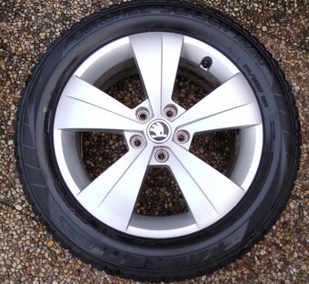 Zimní alu disky originál Škoda Superb III 5x112 R17 Triton - 4