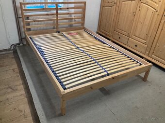 Postel IKEA borovice Masiv 140 × 200 - 4