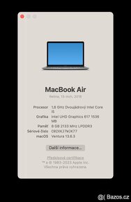 MacBook Air 2018, 1,6GHz i5, 8GB RAM, 128GB SSD - 4