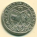 Rakousko 3 Kreuzer 1640, 1650, Hall - 4
